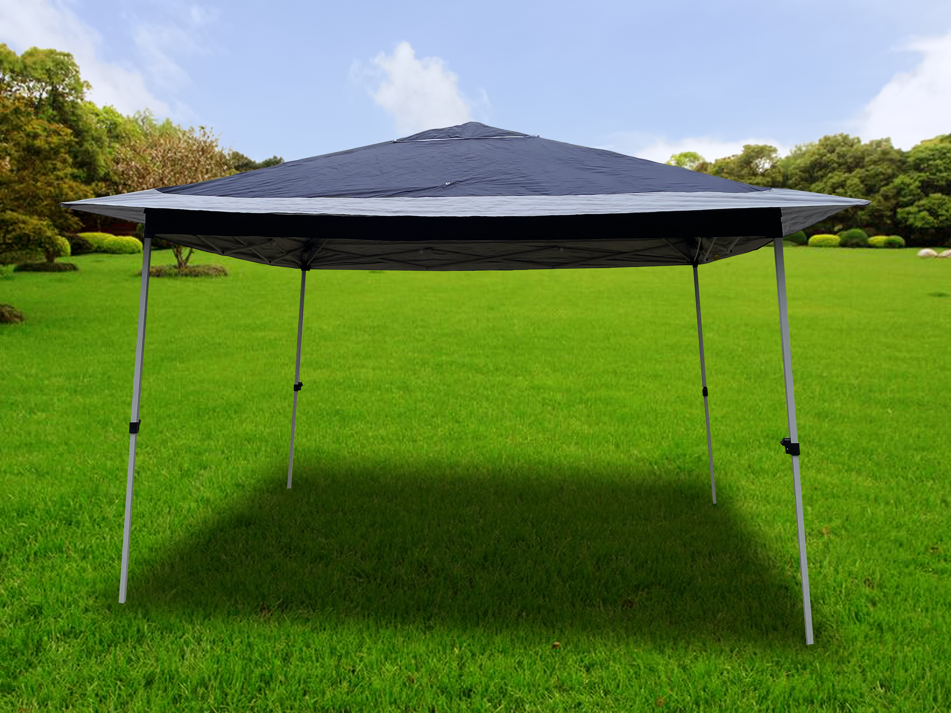 12 Ft. W x 12Ft. D x 6.7ft Pop-Up Gazebo Tent Outdoor Canopy Gazebos with Strong Steel Frame Storage Bag-Boyel Living