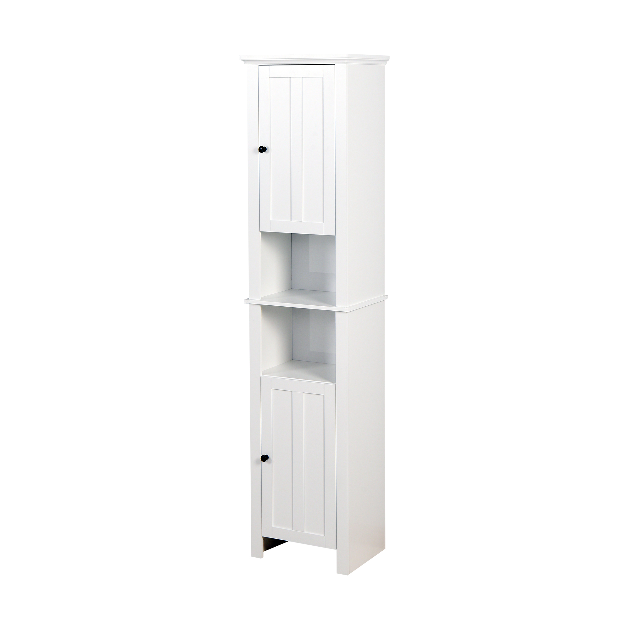 Bathroom Floor Storage Cabinet with 2 Doors Living Room Wooden Cabinet with 6 Shelves 15.75 x 11.81 x 66.93 inch-Boyel Living