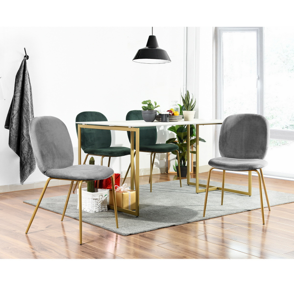 Velvet Side Chair/ Dinning Chair (Set of 2)-Boyel Living