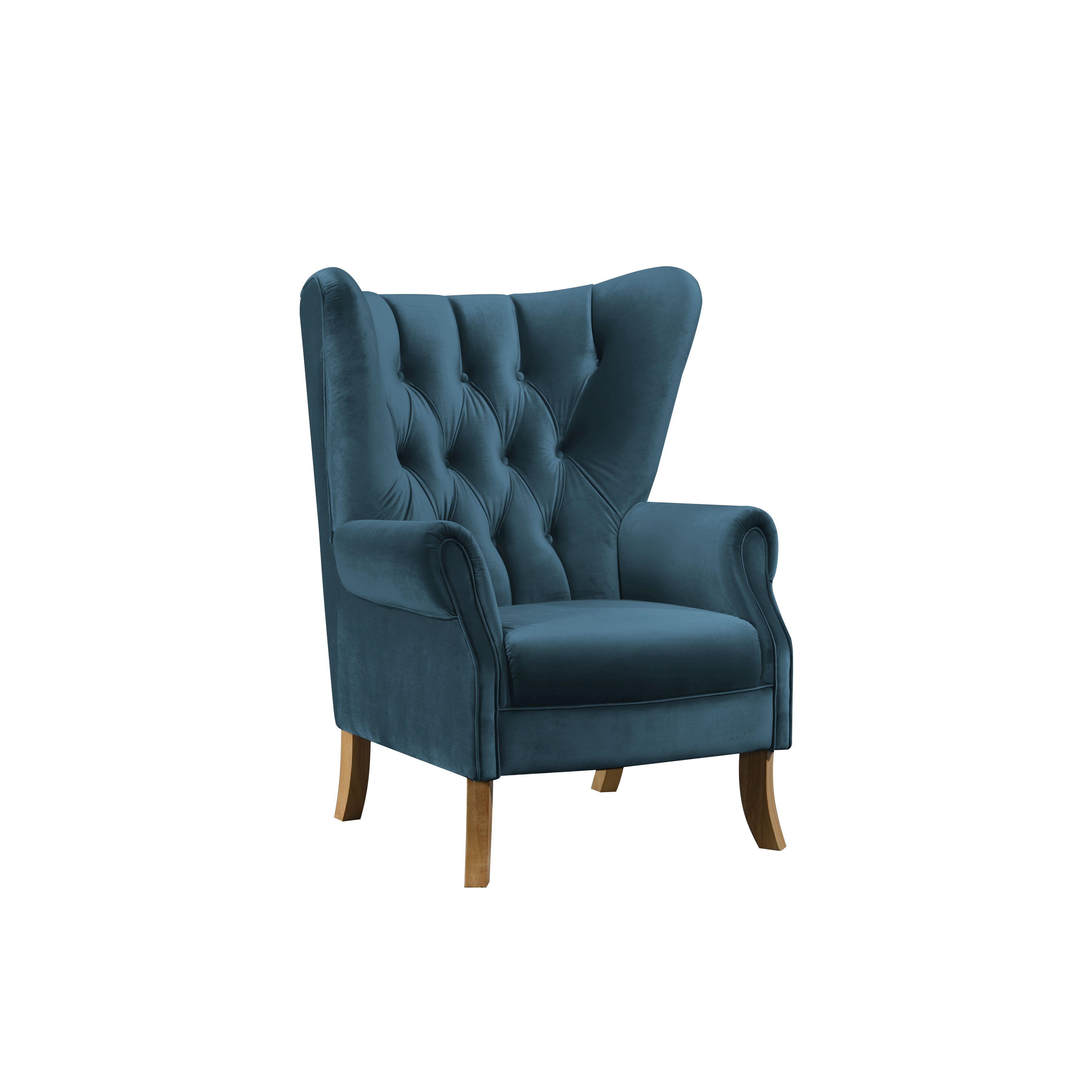 ACME Adonis Accent Chair, Azure Blue Velvet-Boyel Living