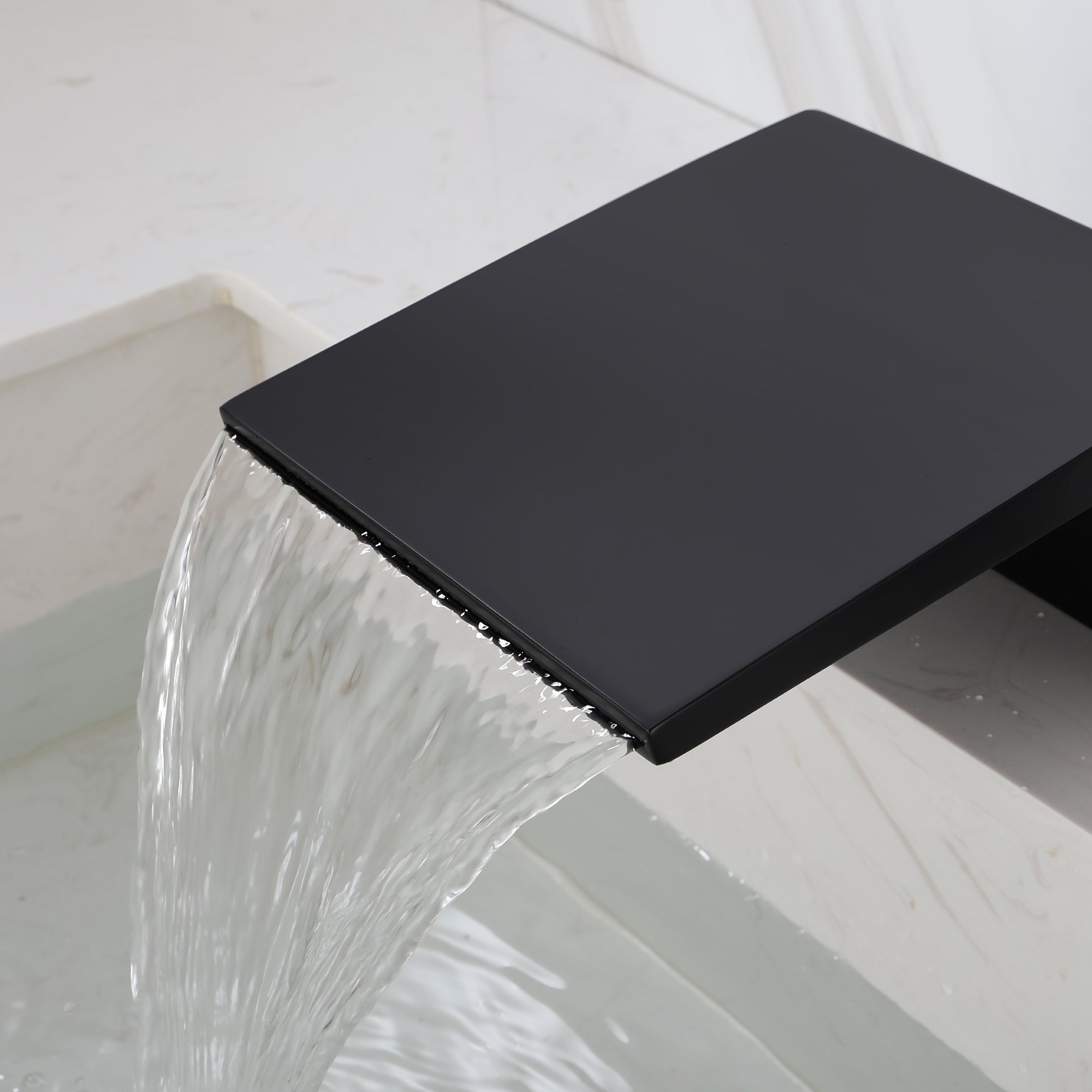 Boyel Living 8 in. Widespread Single Handle Bathroom Faucet with cUPC Hose in Matte Black-Boyel Living