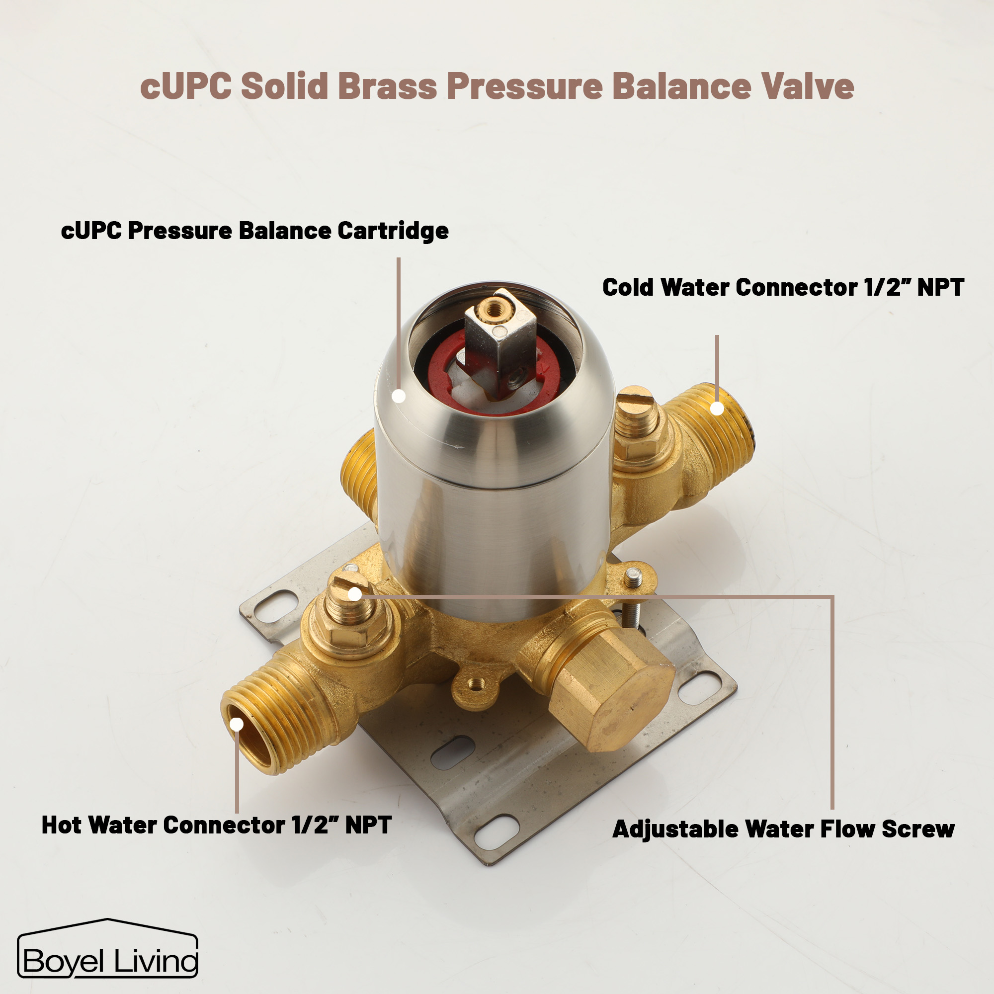 Boyel Living 3-Spray Patterns with 2.5 GPM 10 in. Wall Mount Dual Shower Heads in Matte Black