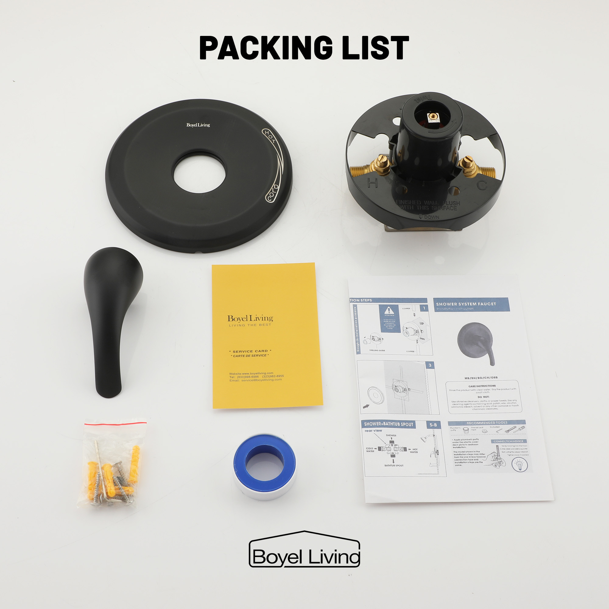 Shower Water Mixer Single Handle Shower ValveTemperature Mixing Valve Complete Shower Kit