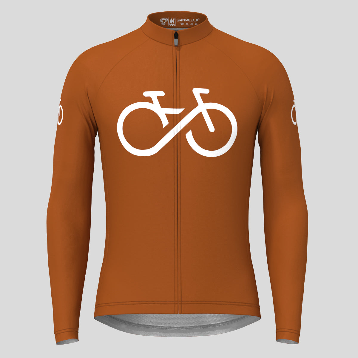 Bike Forever Men's LS Cycling Jersey - Caramel