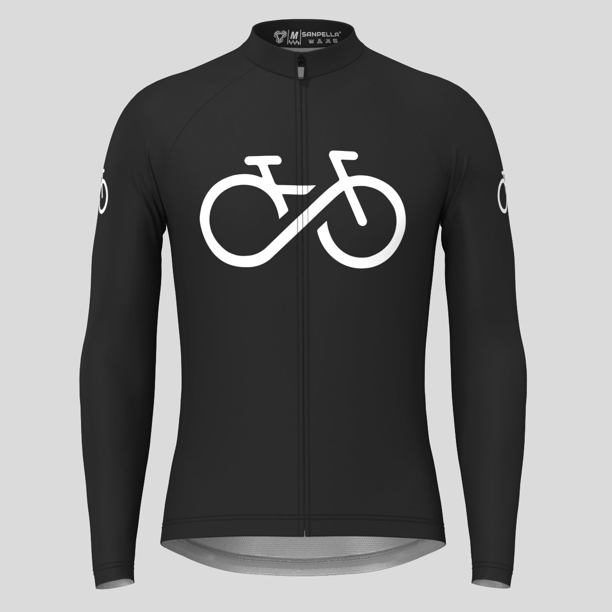 Bike Forever Men's LS Cycling Jersey - Black