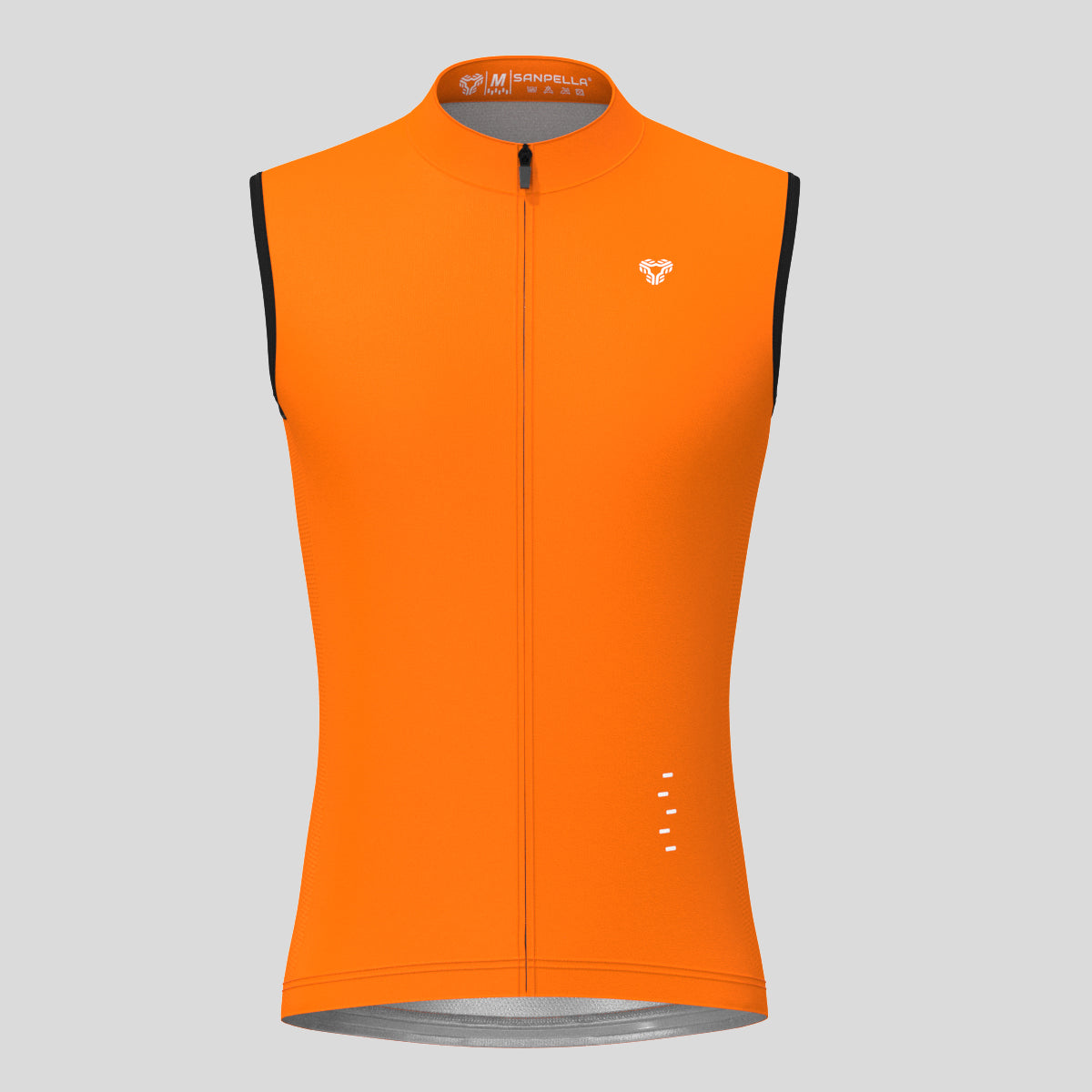 Men's Minimal Solid Sleeveless Cycling Jersey - Orange