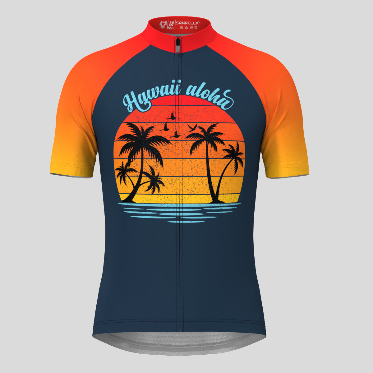 Hawaii Aloha Sunset Vintage Men's Cycling Jersey