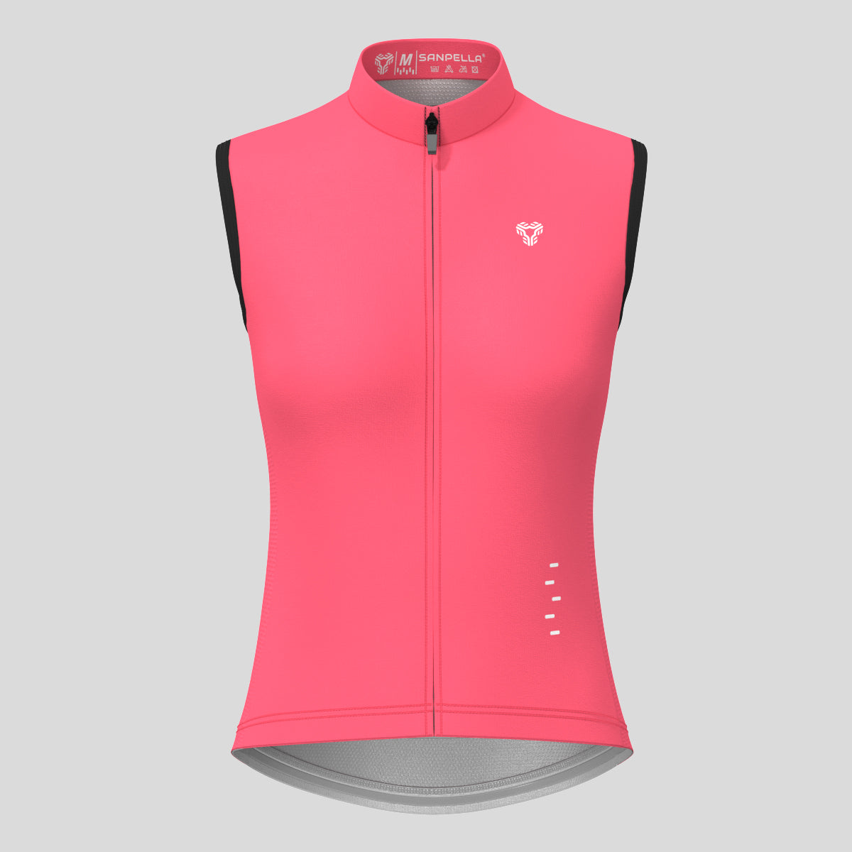 Women's Minimal Solid Sleeveless Cycling Jersey - Pink