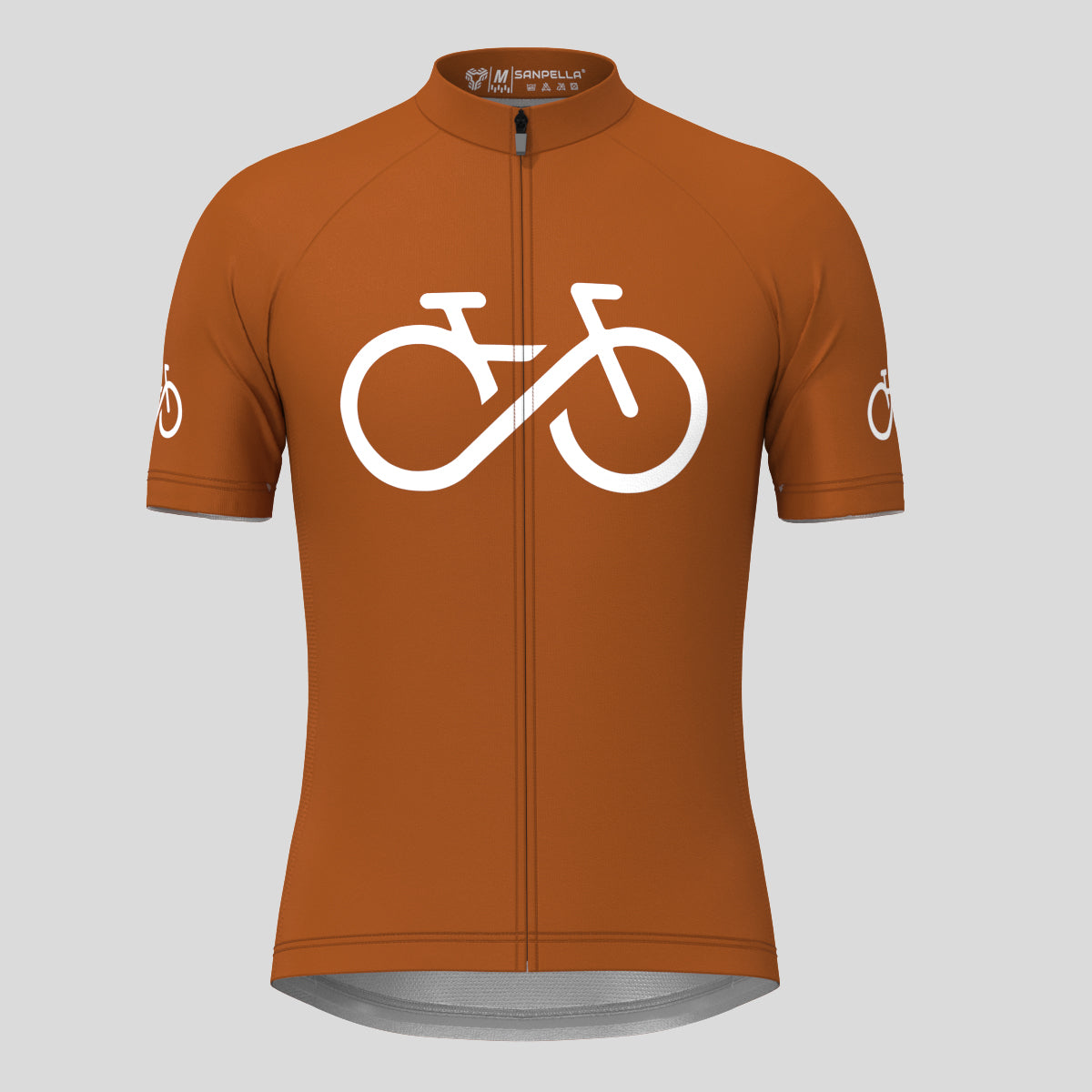 Bike Forever Men's Cycling Jersey - Caramel