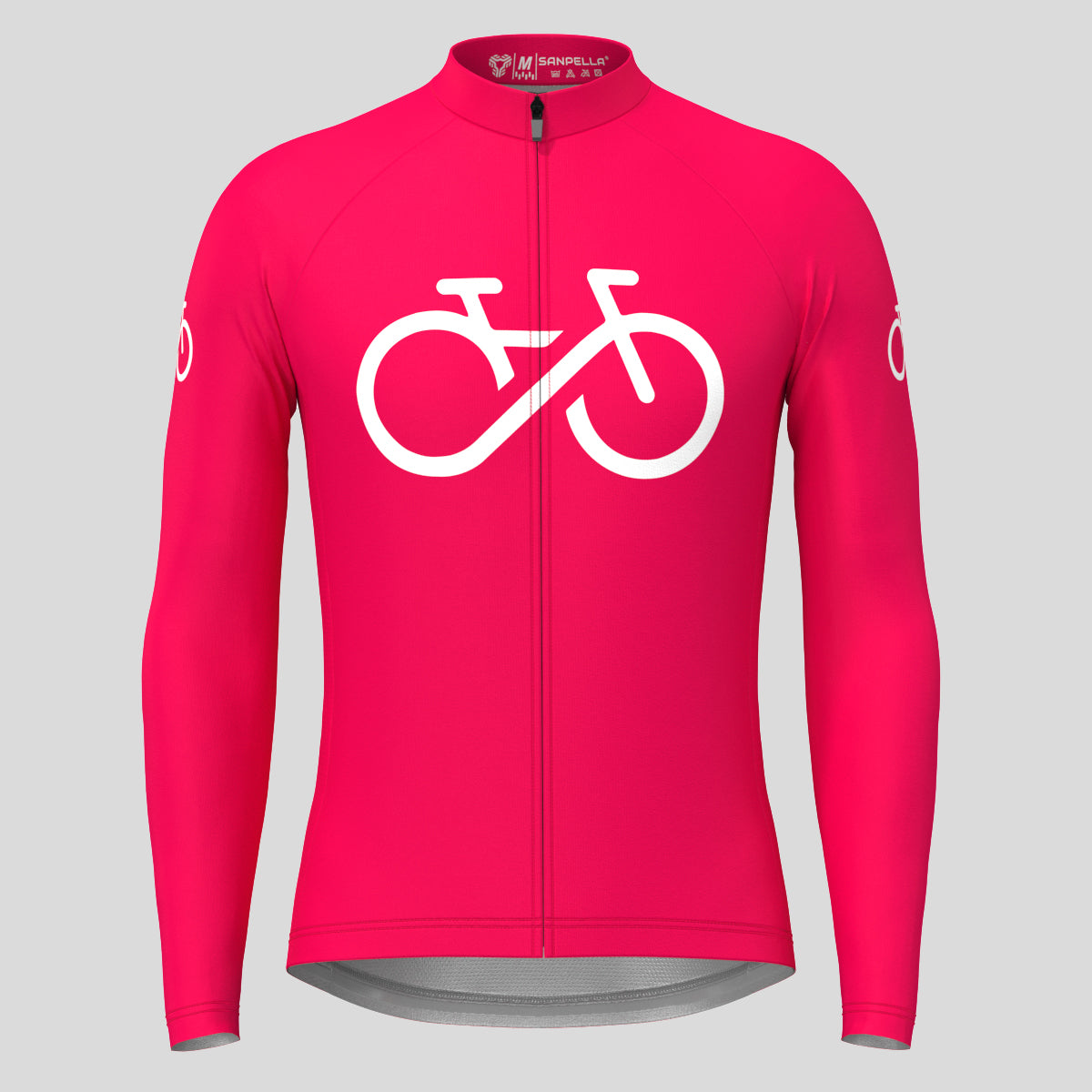 Bike Forever Men's LS Cycling Jersey - Jester Red