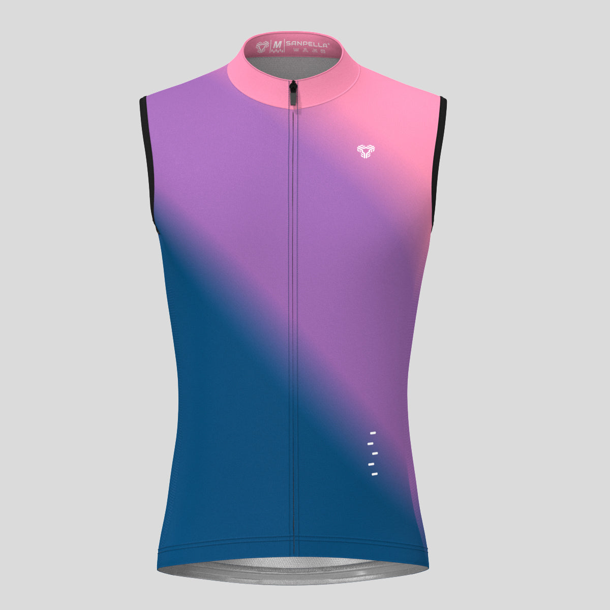 Men's Minimal Fade Sleeveless Cycling Jersey - Purple