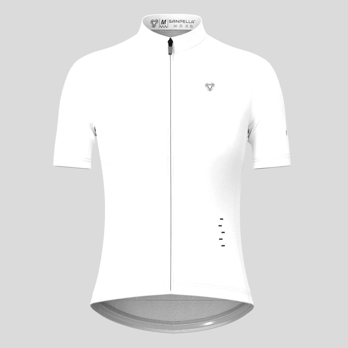 Minimal Solid Women's Cycling Jersey - White