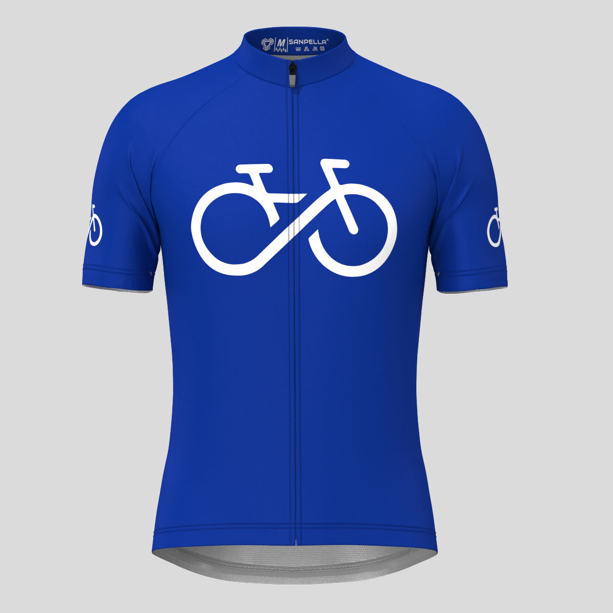 Bike Forever Men's Cycling Jersey -Racing Blue