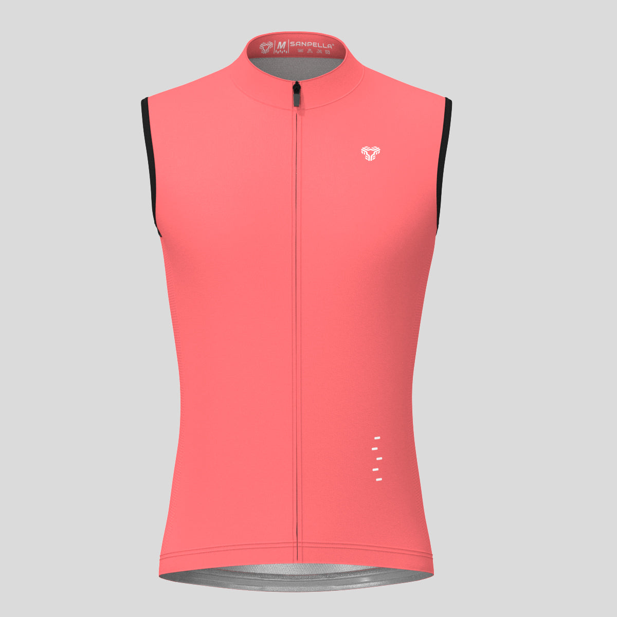 Men's Minimal Solid Sleeveless Cycling Jersey - Guava