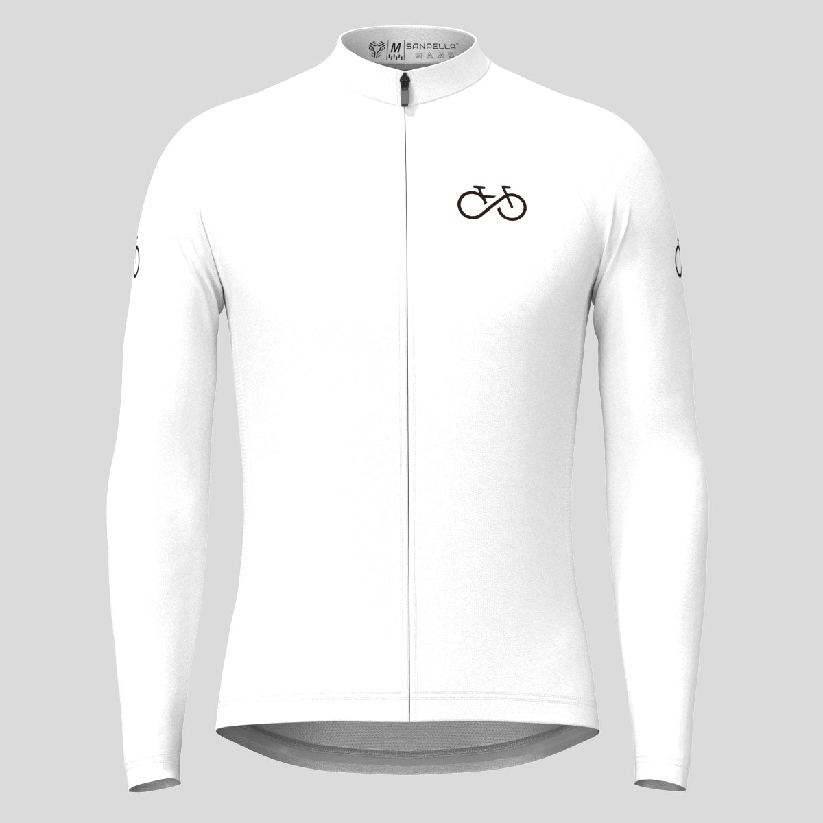 Men's Ride Forever LS Cycling Jersey - White