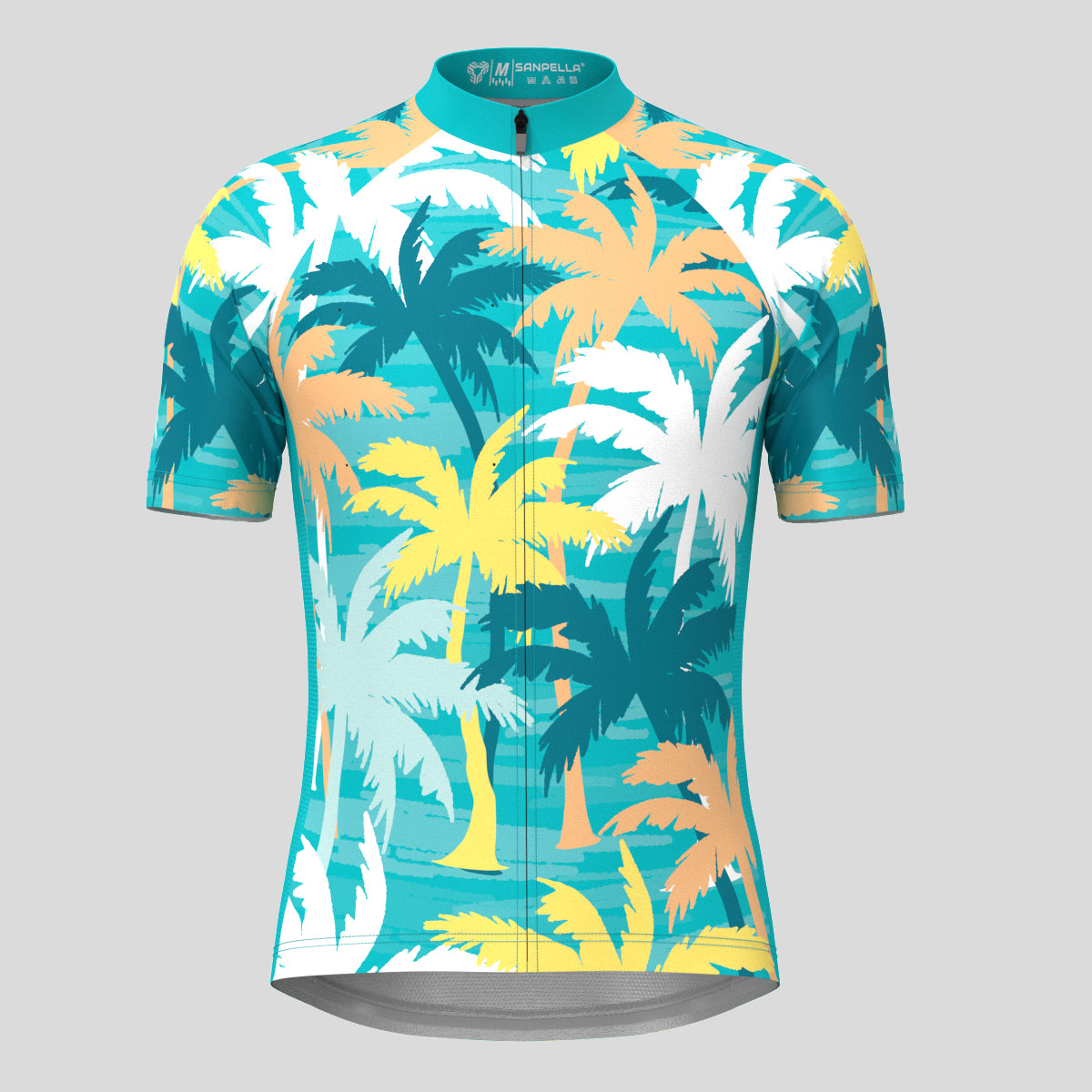 Multicolor Coconut Tree Men's Cycling Jersey