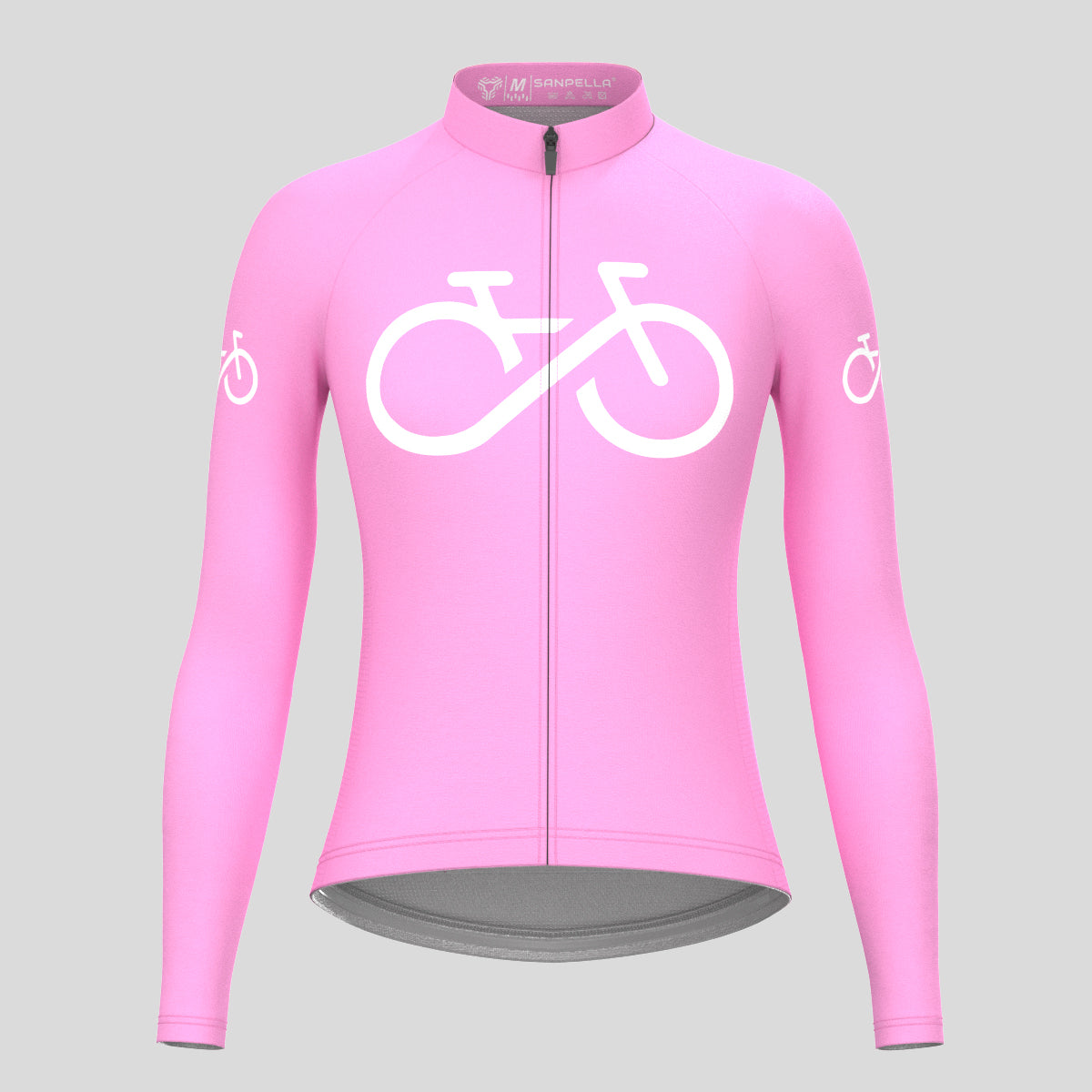 Bike Forever Women's LS Cycling Jersey - Neo Pink