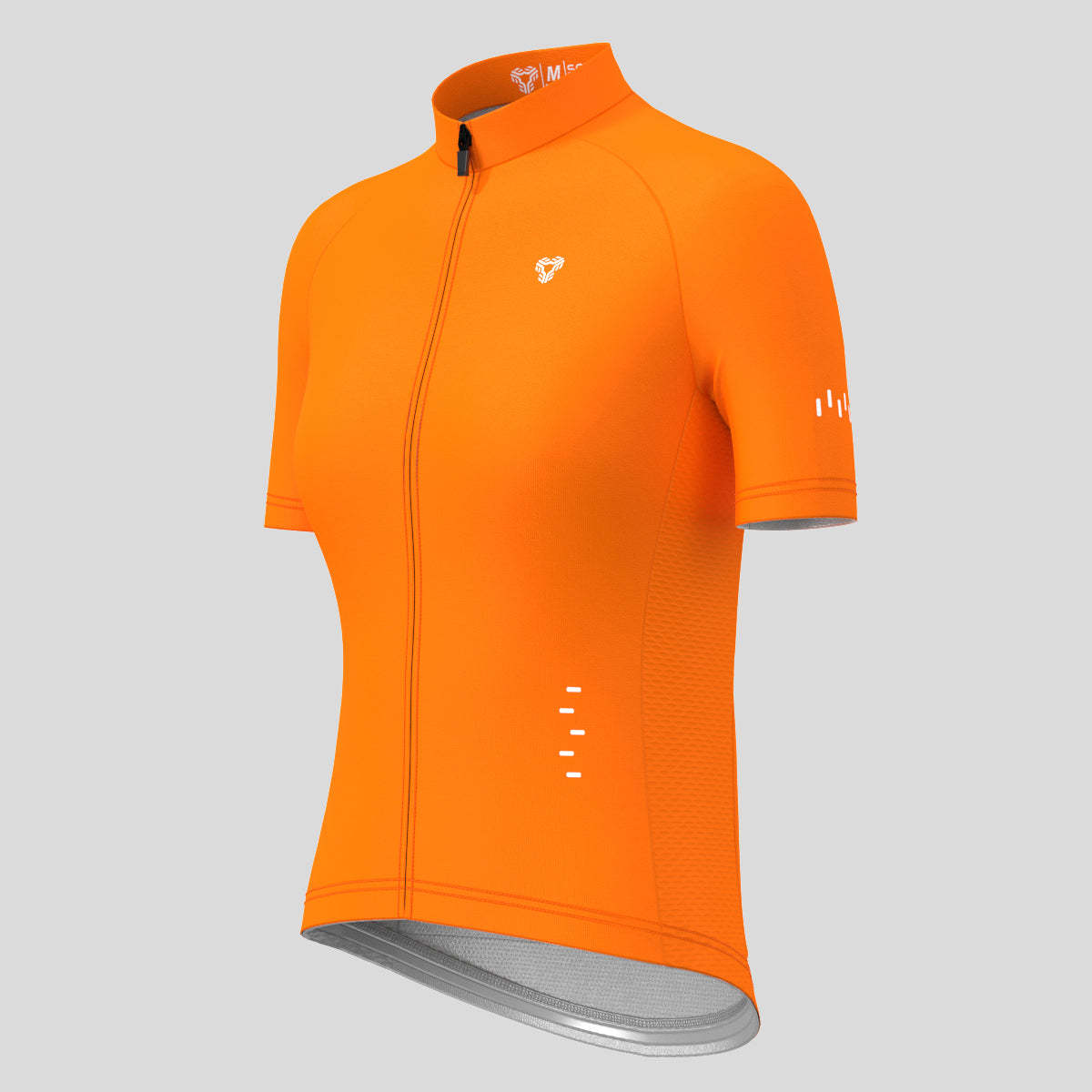 Minimal Solid Women's Cycling Jersey Orange Sanpella.cc