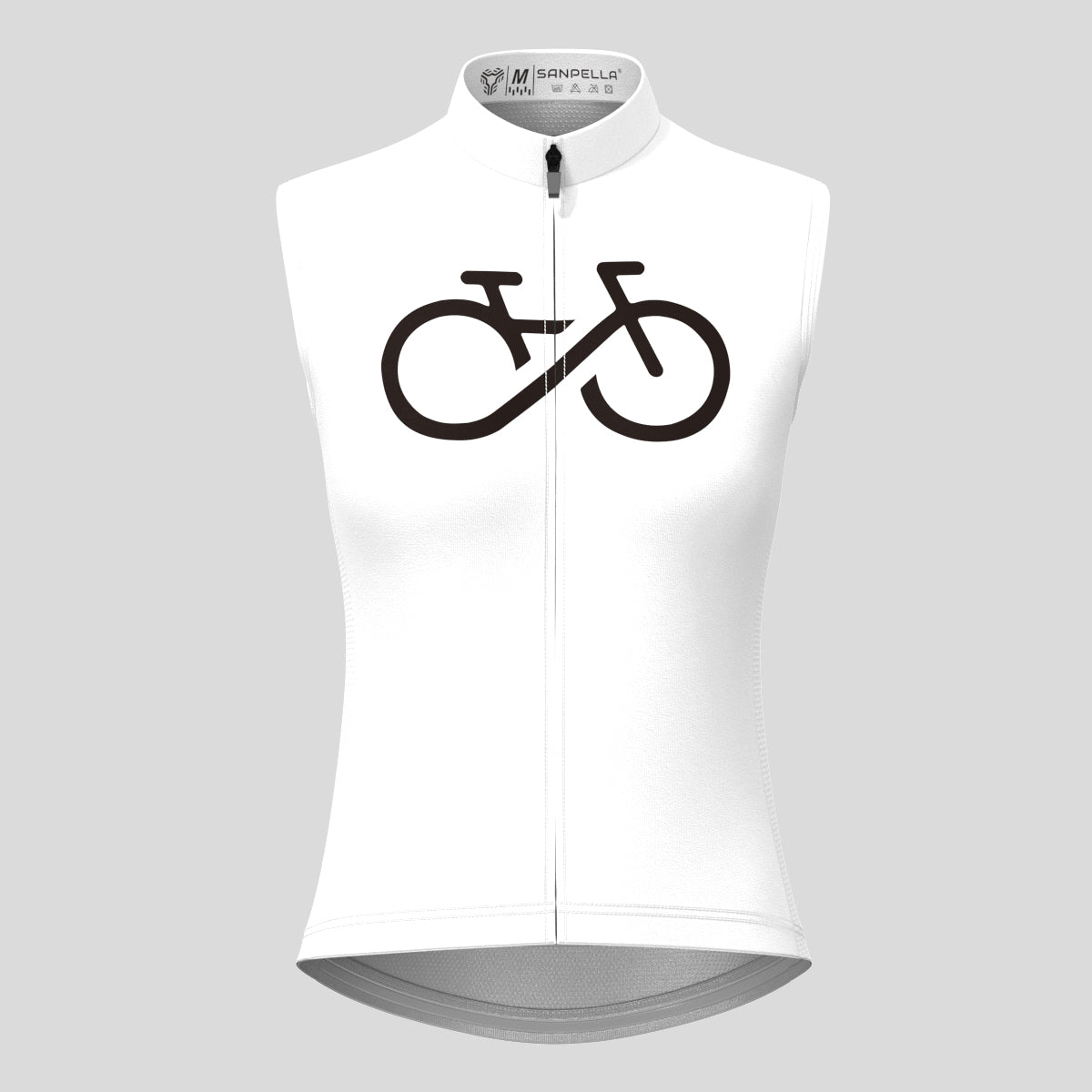 Women's Bike Forever Sleeveless Cycling Jersey - White
