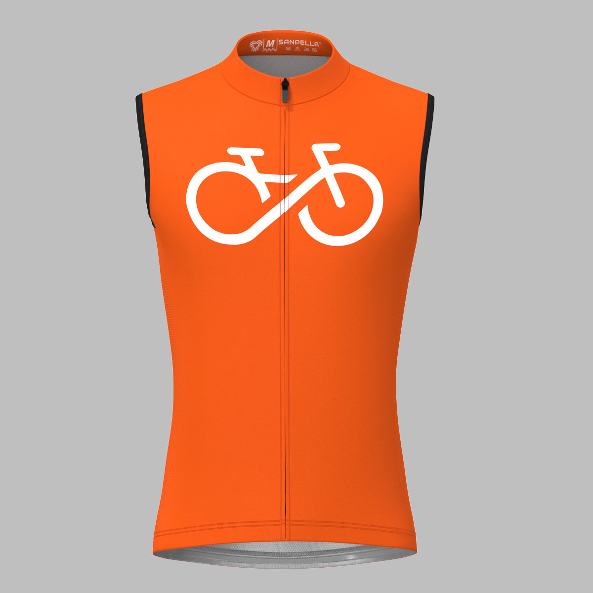 Men's Bike Forever Sleeveless Cycling Jersey - Tangerine