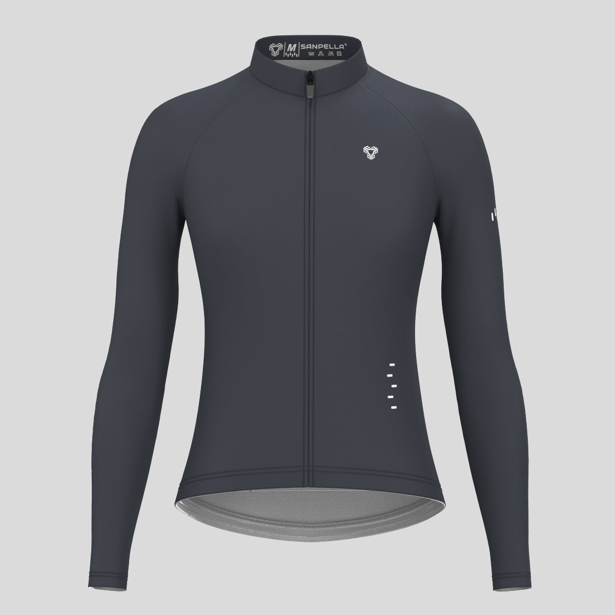 Women's Minimal Solid LS Cycling Jersey - Graphite