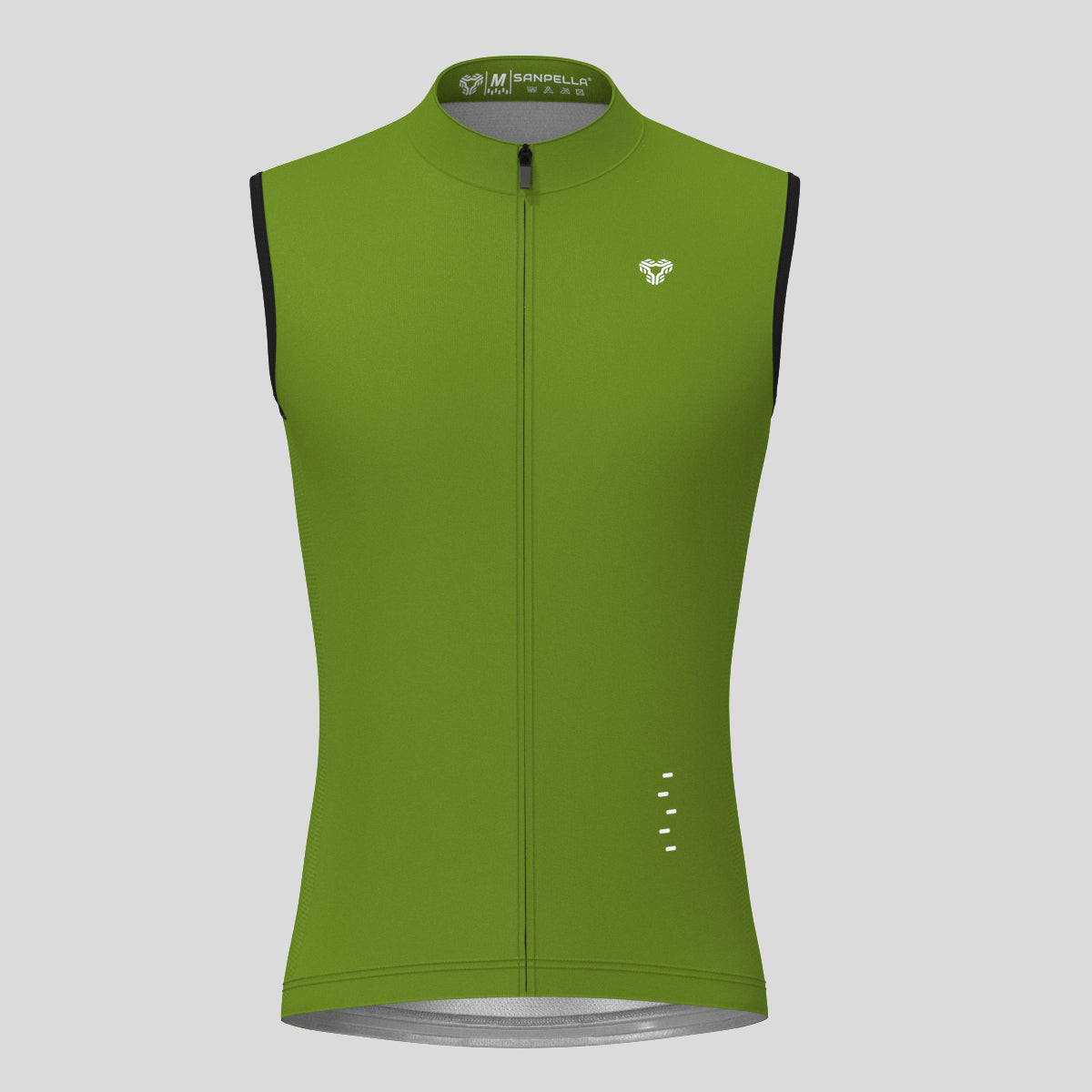 Men's Minimal Solid Sleeveless Cycling Jersey - Forest