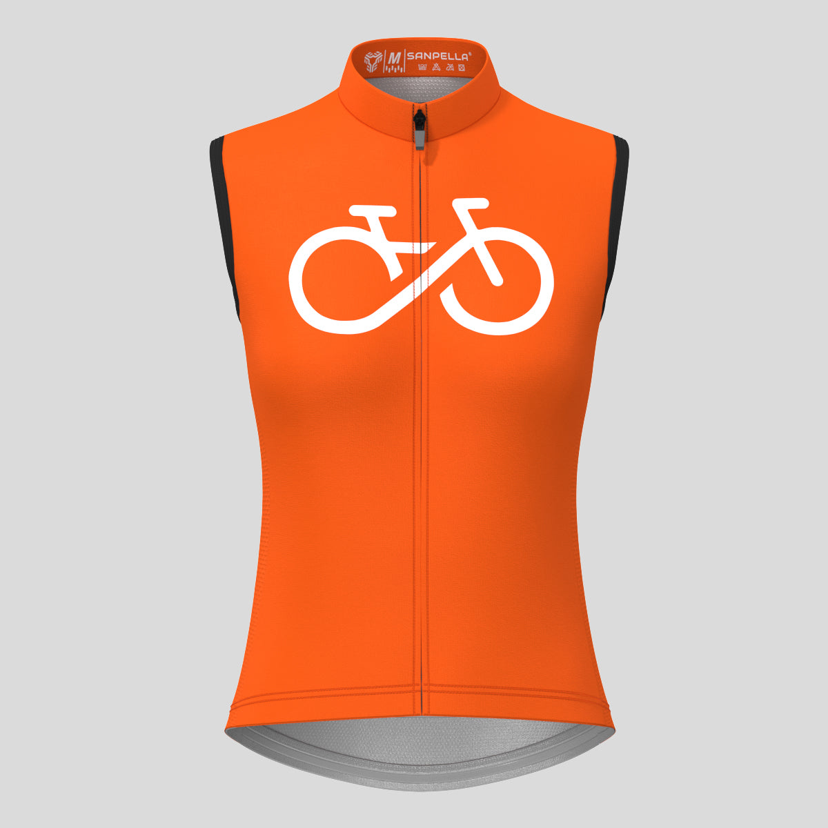 Women's Bike Forever Sleeveless Cycling Jersey - Tangerine