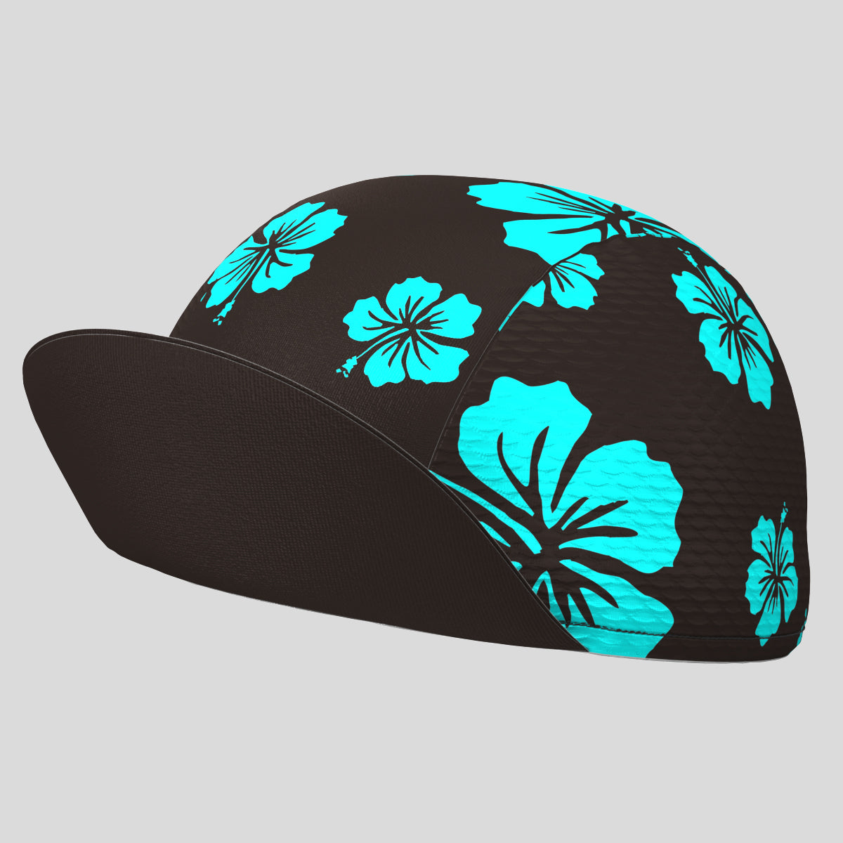 Hawaii Floral Cycling Cap - Blue/Black