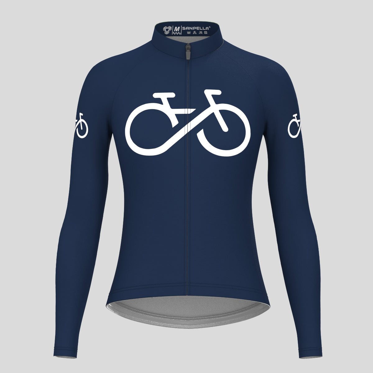 Bike Forever Women's LS Cycling Jersey - Navy