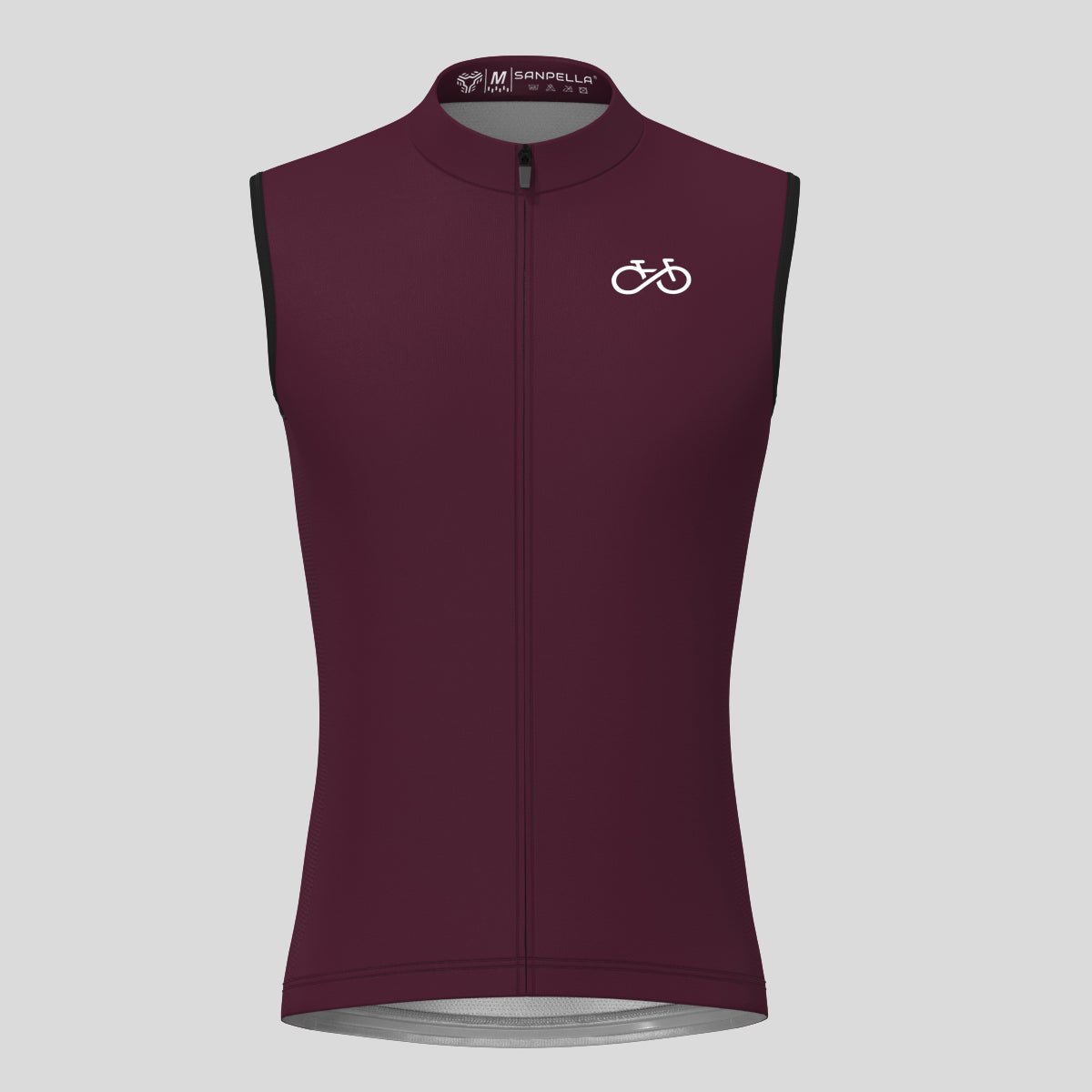 Men's Ride Forever Sleeveless Cycling Jersey - Burgundy