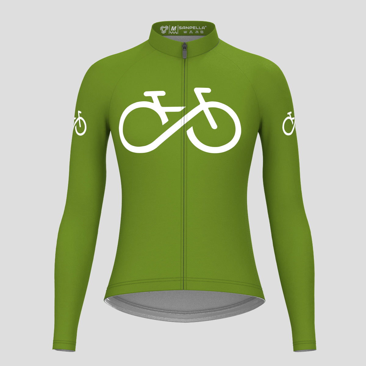 Bike Forever Women's LS Cycling Jersey - Forest