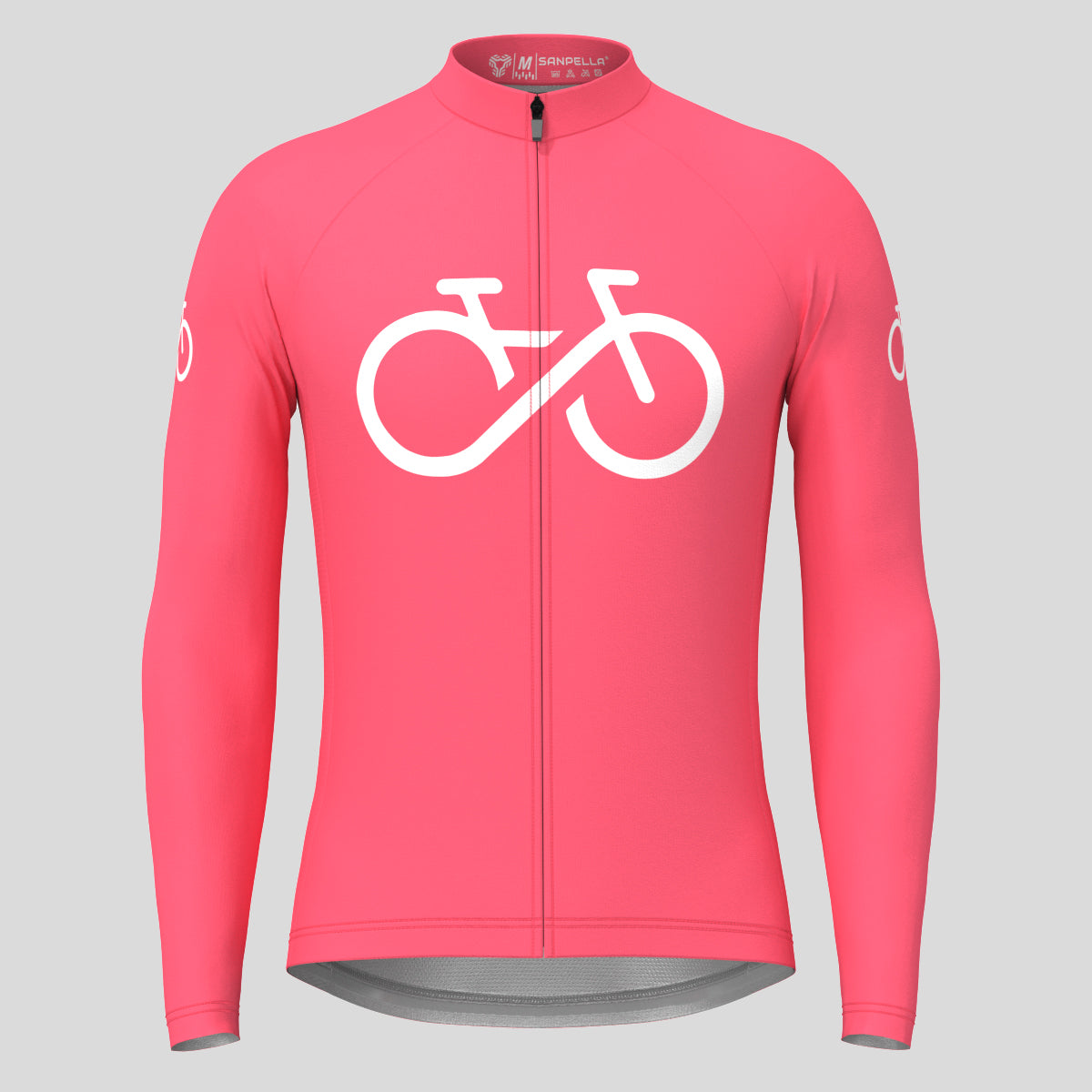Bike Forever Men's LS Cycling Jersey - Pink