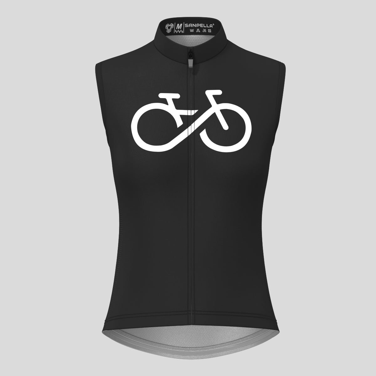 Women's Bike Forever Sleeveless Cycling Jersey - Black