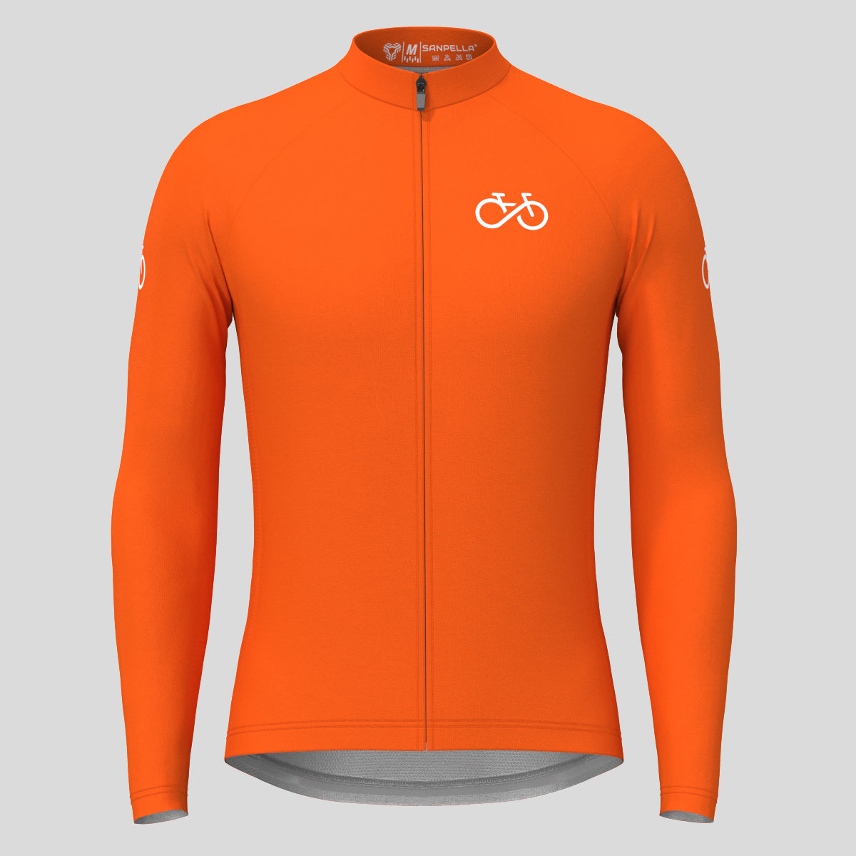 Men's Ride Forever LS Cycling Jersey - Tangerine