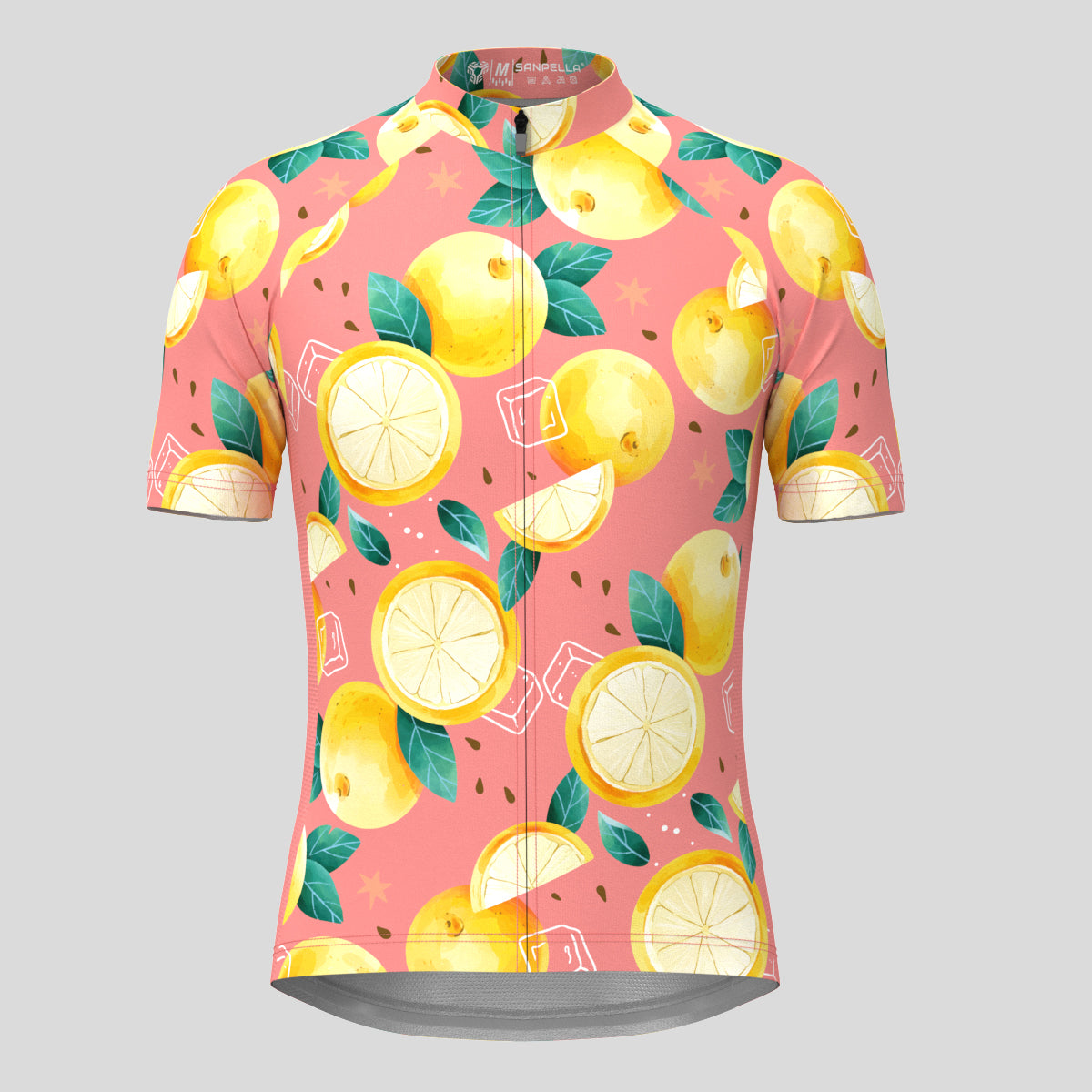 Classic Orange Men's Cycling Jersey - Pink