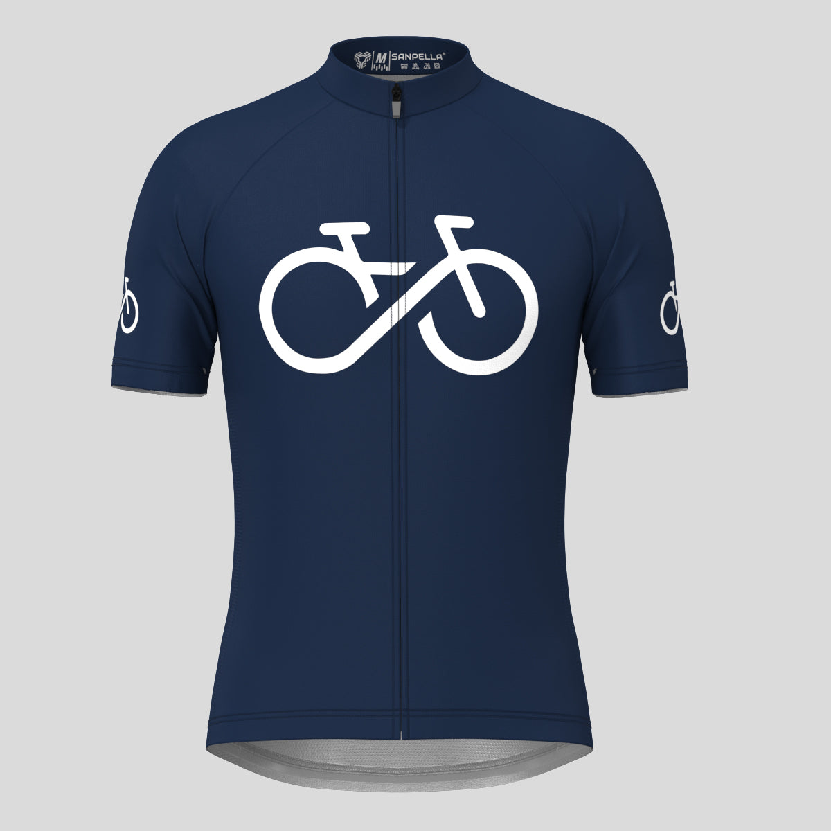 Bike Forever Men's Cycling Jersey -Navy
