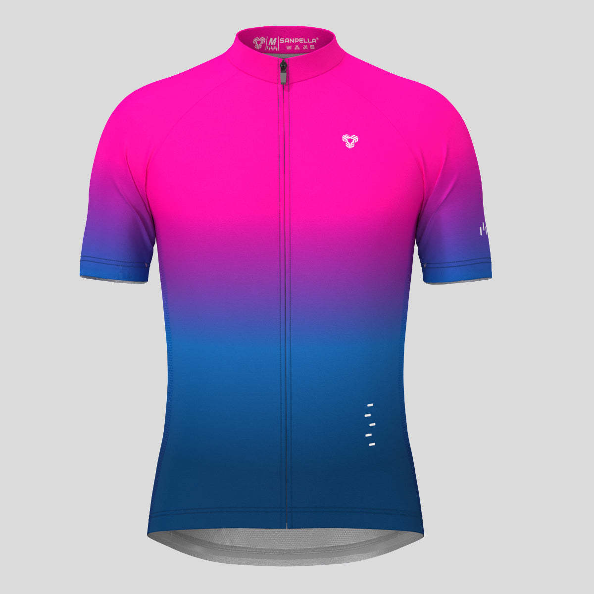 Men's Minimal Gradient Cycling Jersey Magenta Sanpella.cc SANPELLA