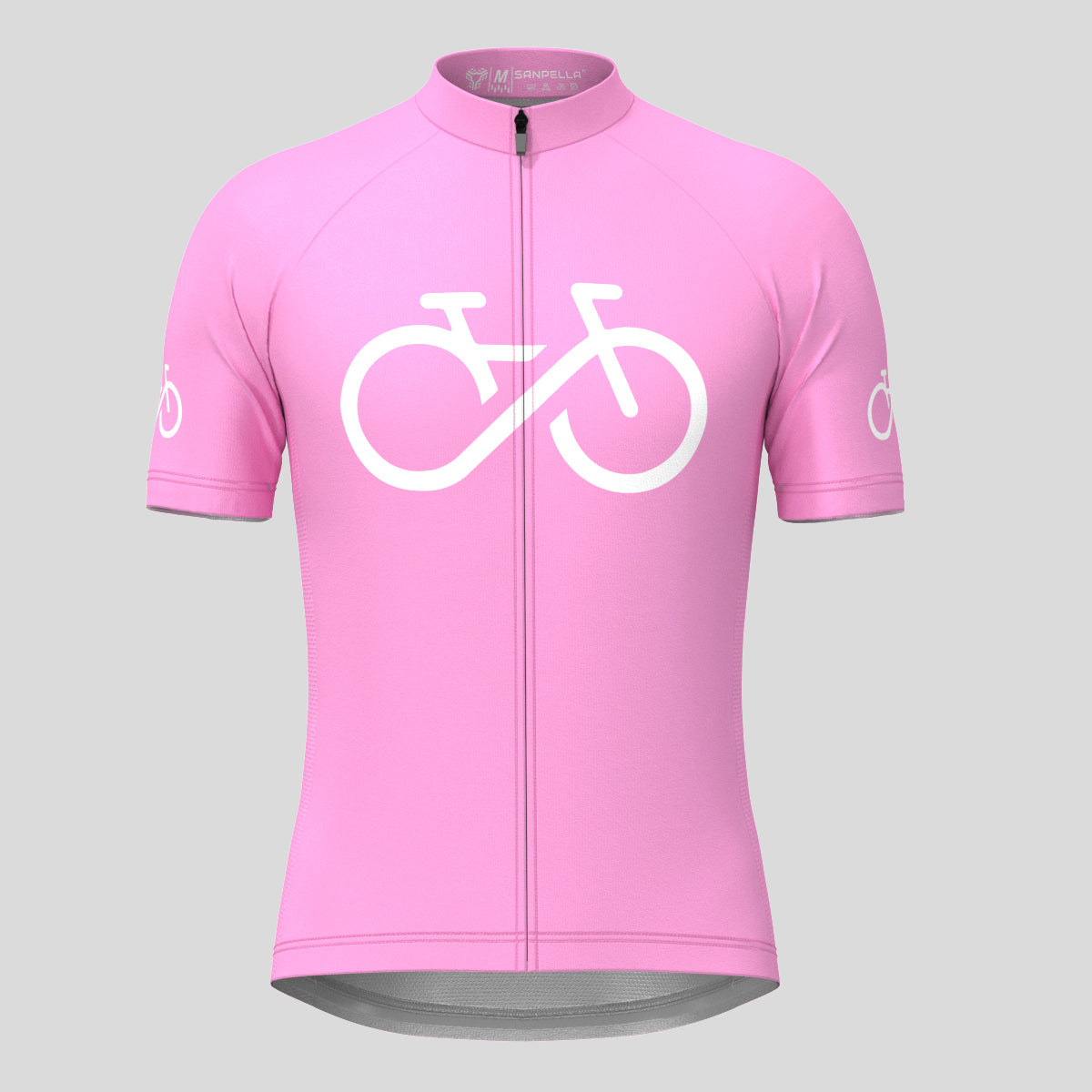 Bike Forever Men's Cycling Jersey - Neo Pink