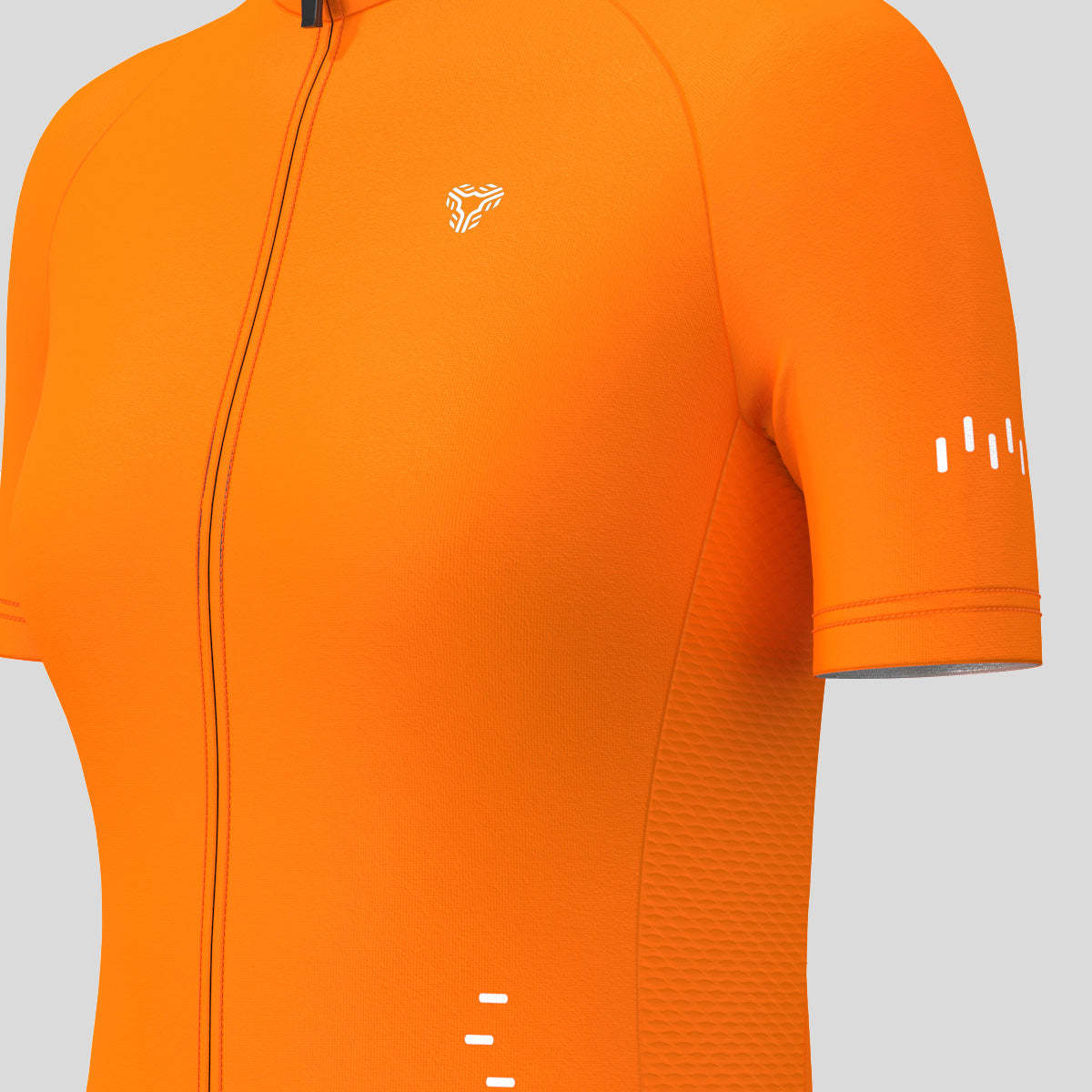 Minimal Solid Women's Cycling Jersey Orange Sanpella.cc