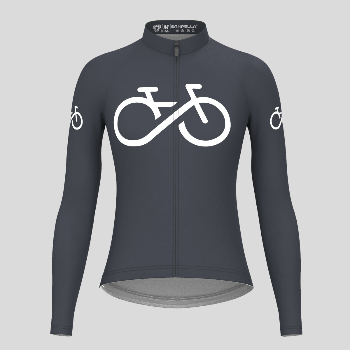 Bike Forever Women's LS Cycling Jersey - Graphite
