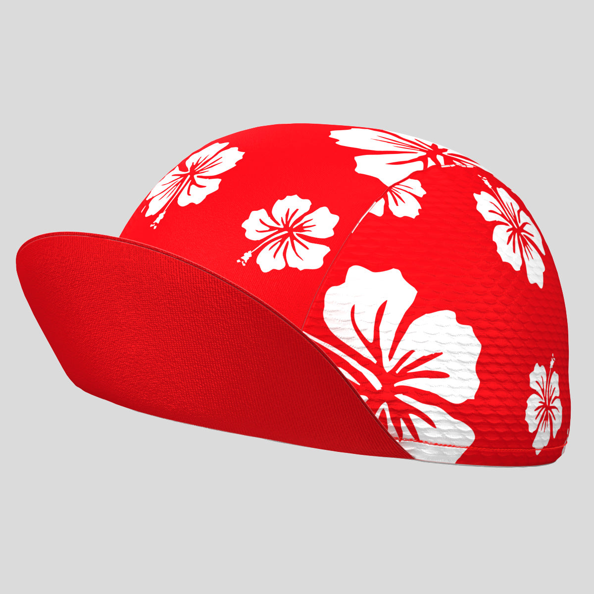 Hawaii Floral Cycling Cap - Red
