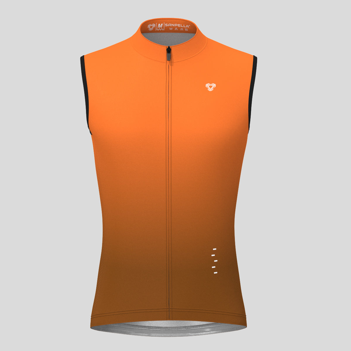 Men's Minimal Gradient Sleeveless Cycling Jersey - Orange