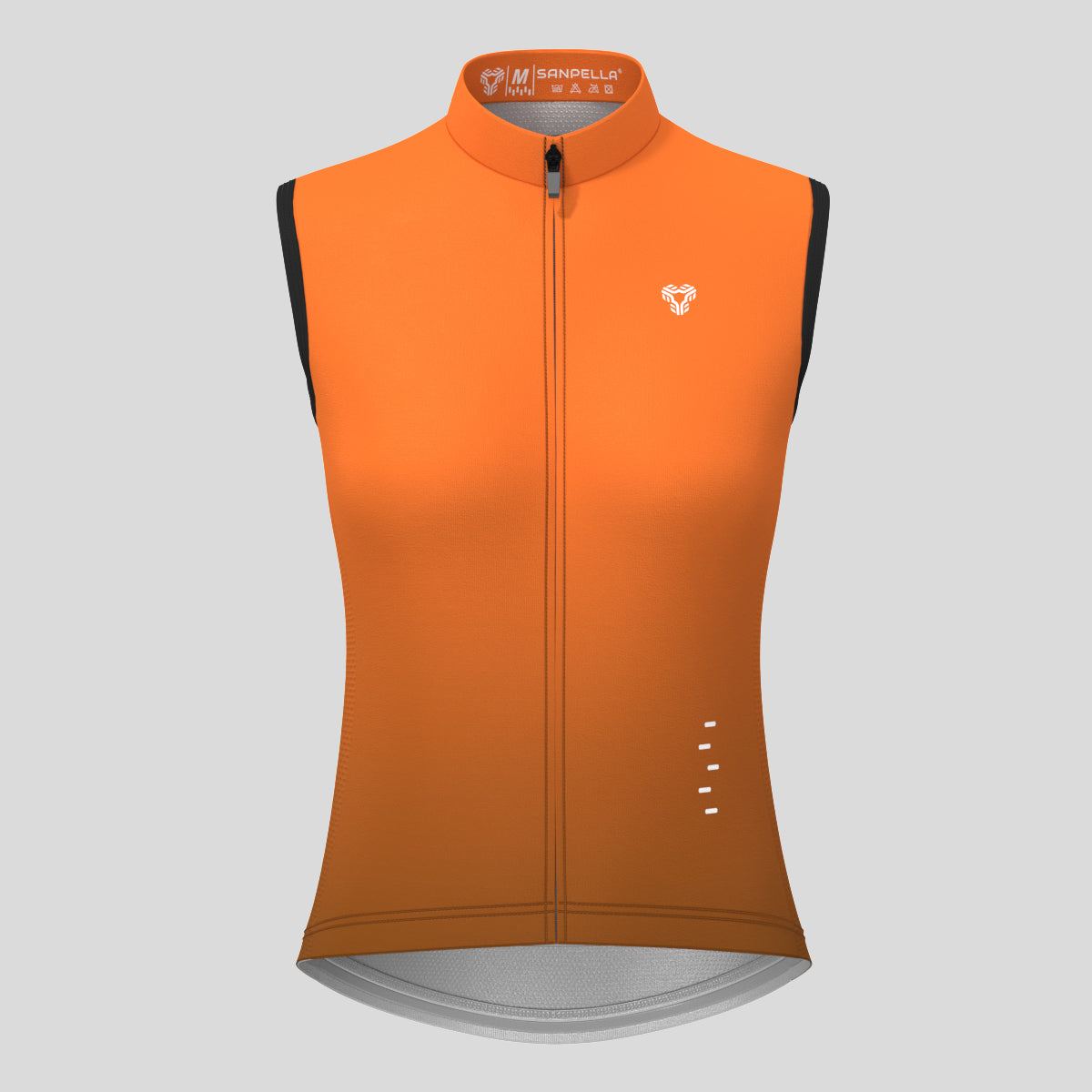 Women's Minimal Gradient Sleeveless Cycling Jersey - Orange