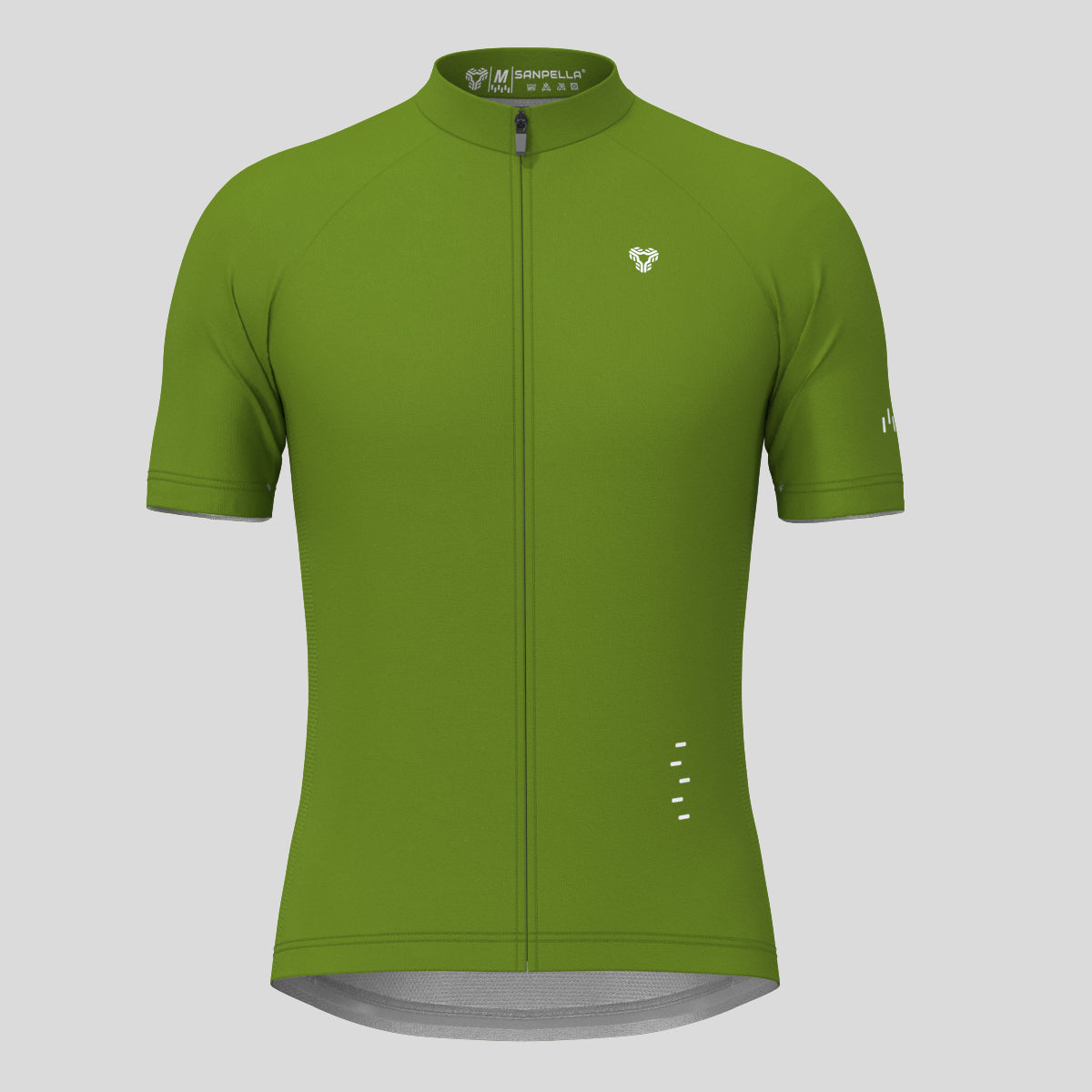 Men's Minimal Solid Cycling Jersey -Forest