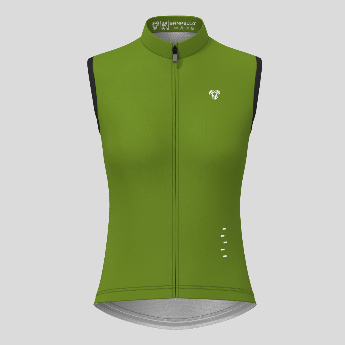 Women's Minimal Solid Sleeveless Cycling Jersey - Forest