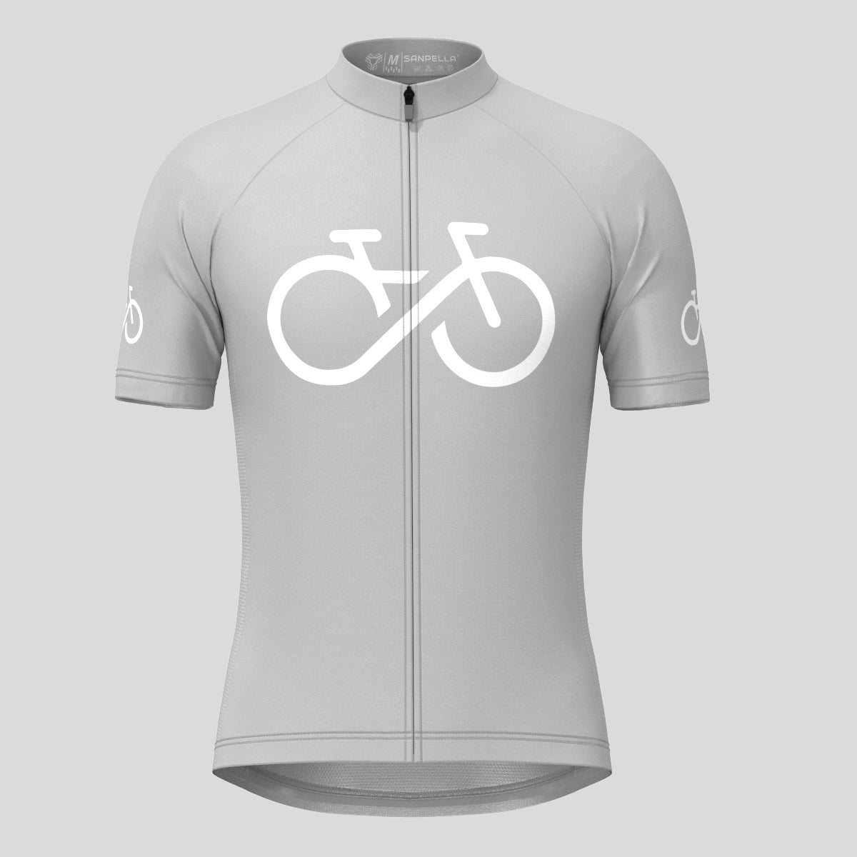 Bike Forever Men's Cycling Jersey -Gray