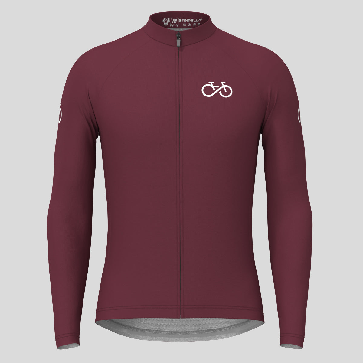 Men's Ride Forever LS Cycling Jersey - Plum