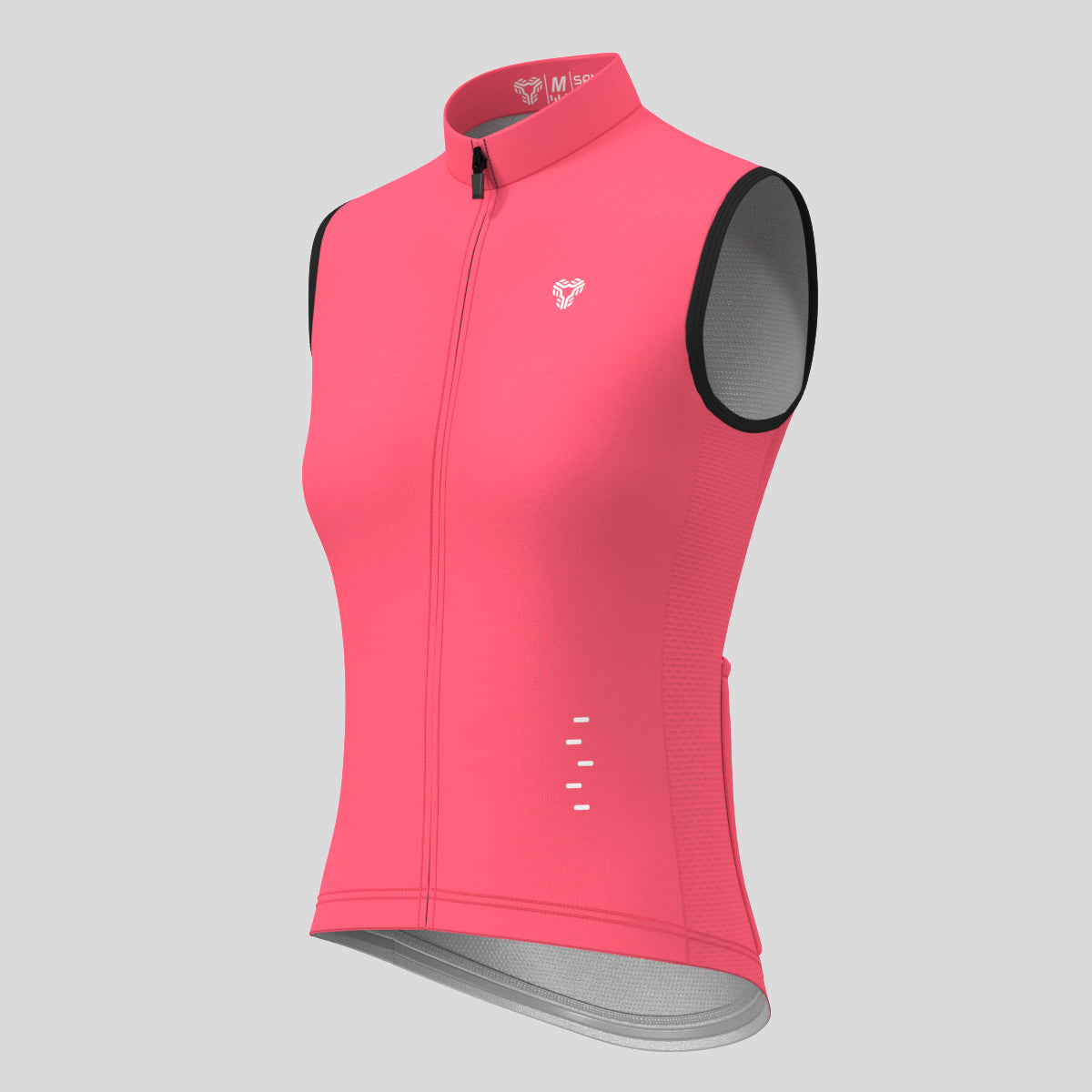 Women's Minimal Solid Sleeveless Cycling Jersey - Pink