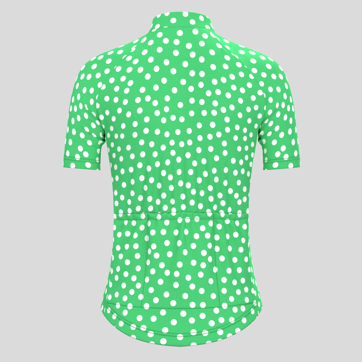 Women's Classic Polka Dots Cycling Jersey Green Sanpella.cc