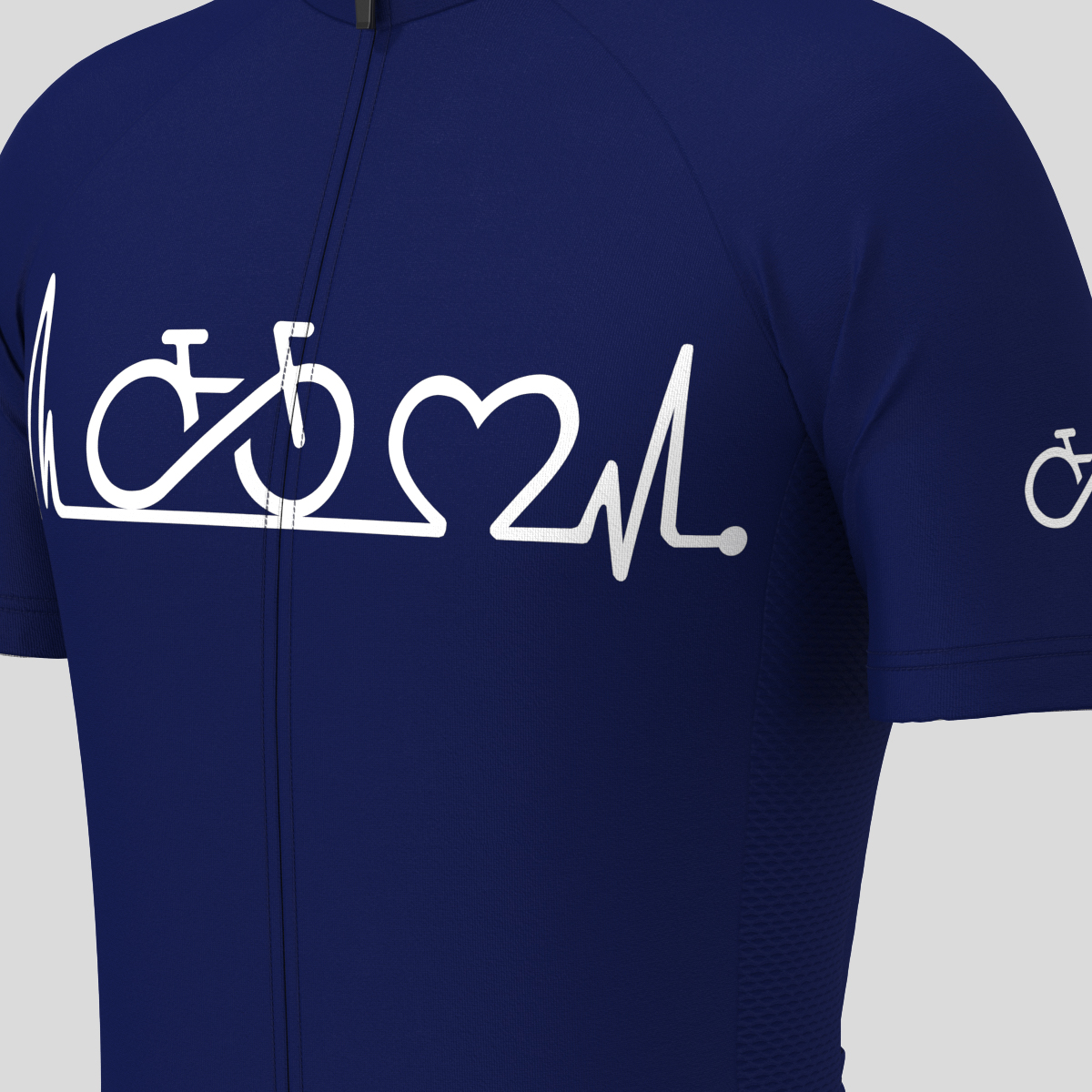 Bike Heartbeat Men's Cycling Jersey - Ink